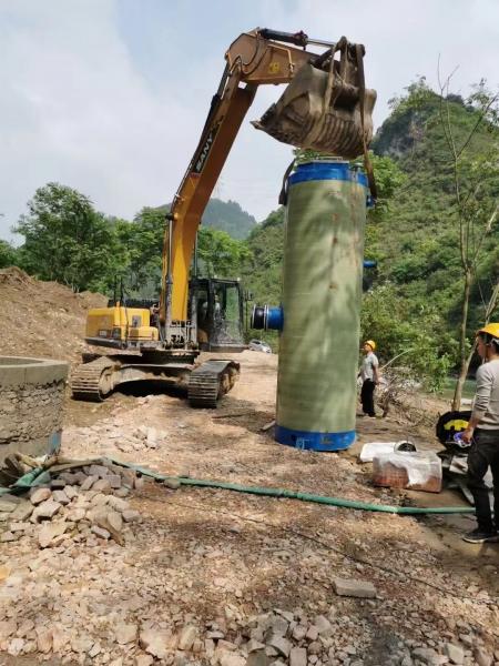 丰台区雅安芦山一体化提升泵施工现场